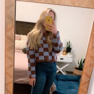 Checkered sweater